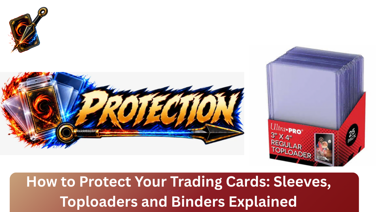 Learn how to protect trading cards with the right sleeves, toploaders and binders. 