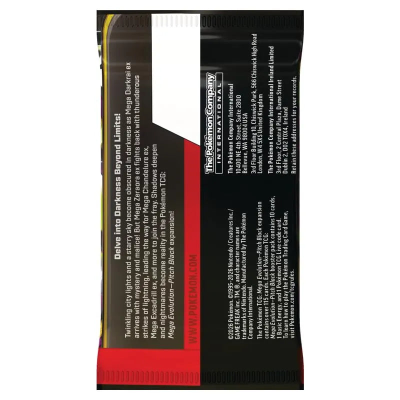 Pokemon - Mega Evolution - Pitch Black - Booster Pack