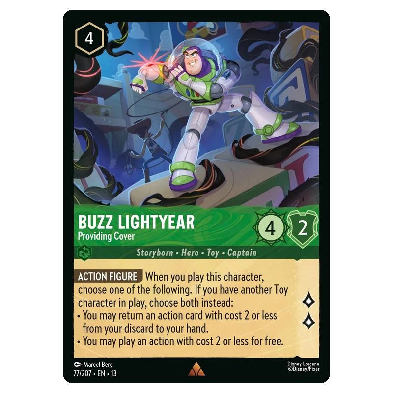 Lorcana - Attack of the Vine - Buzz Lightyear - Providing Cover (Rare) - 77/207