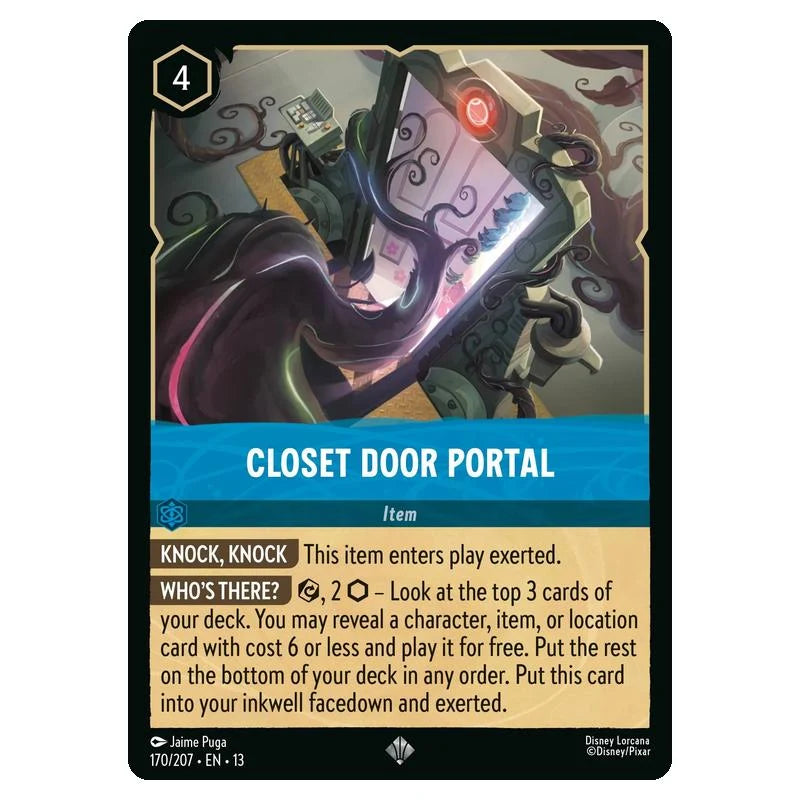 Lorcana - Attack of the Vine - Closet Door Portal (Super Rare) - 170/207 (Foil)