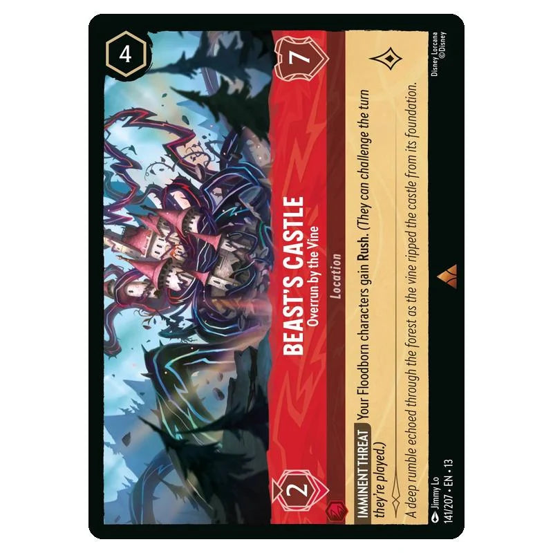 Lorcana - Attack of the Vine - Beast's Castle - Overrun by the Vine (Rare) - 141/207