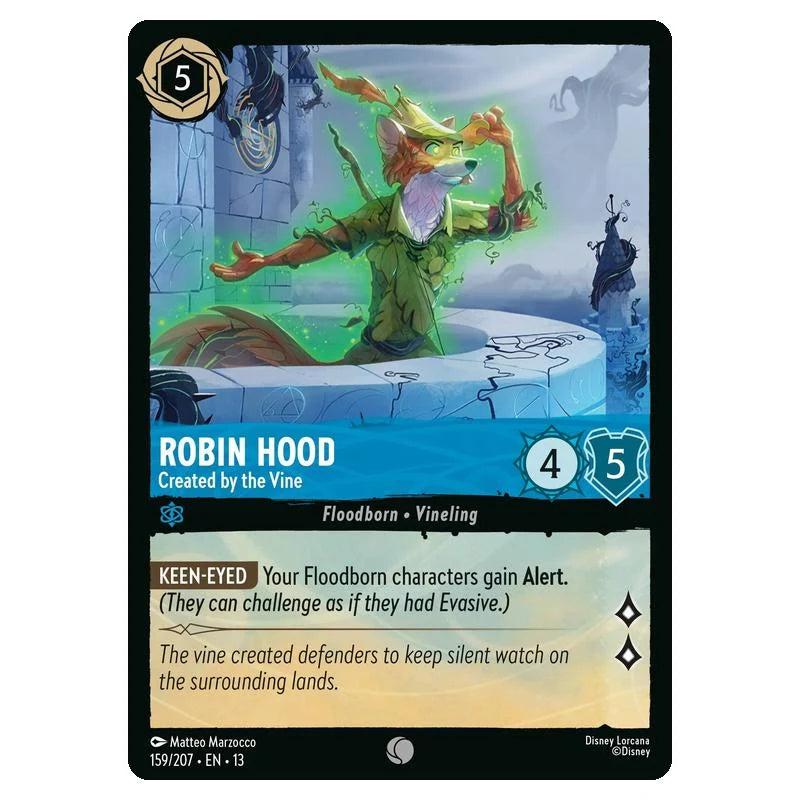 Lorcana - Attack of the Vine - Robin Hood - Created by the Vine (Common) - 159/207