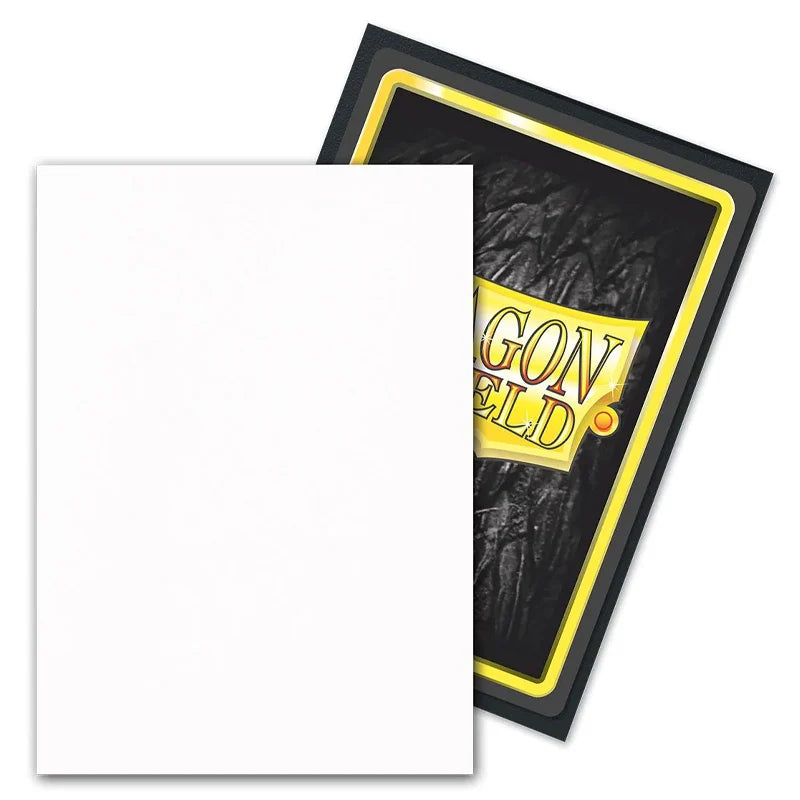 Dragon Shield Dual Matte - Snow Sleeves: Standard Size (100) - One Piece/Digimon/Pokemon/MTG Cards