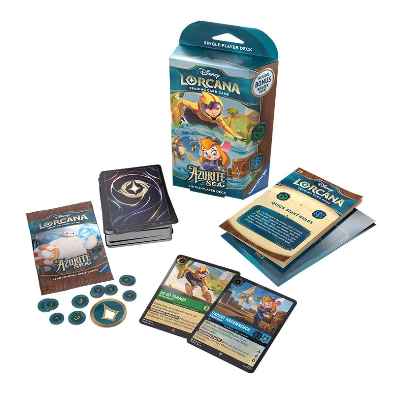 Lorcana - Azurite Sea - Starter Deck - Go Go Tomago & Gadget Hackwrench