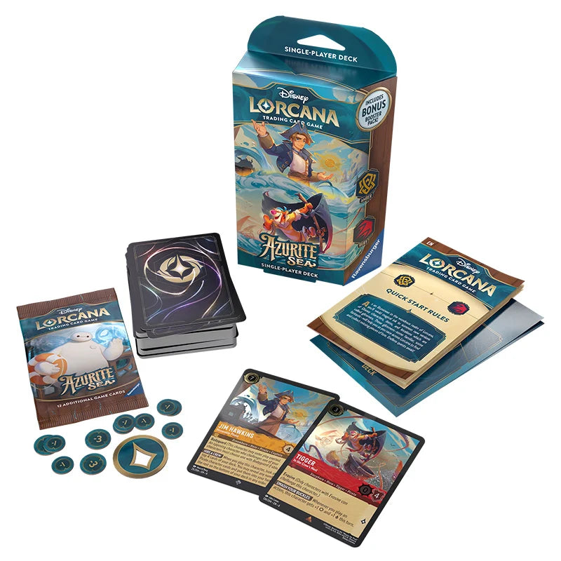 Lorcana - Azurite Sea - Starter Deck - Jim Hawkins & Tigger