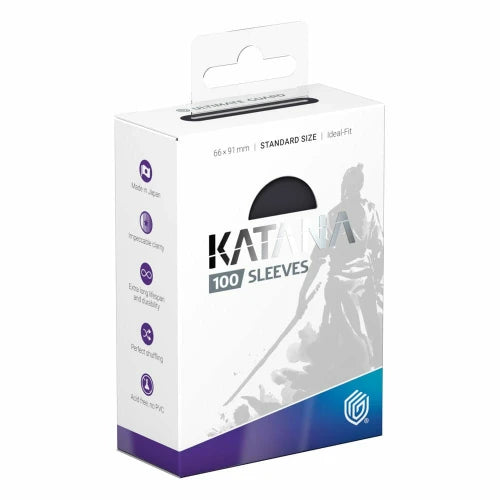 Katana Sleeves Standard Size (100) - Obsidian Shard