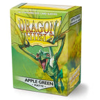 Dragon Shield Matte Apple Green Sleeves : Standard Size (100) : One Piece/Digimon/Pokemon/MTG Cards