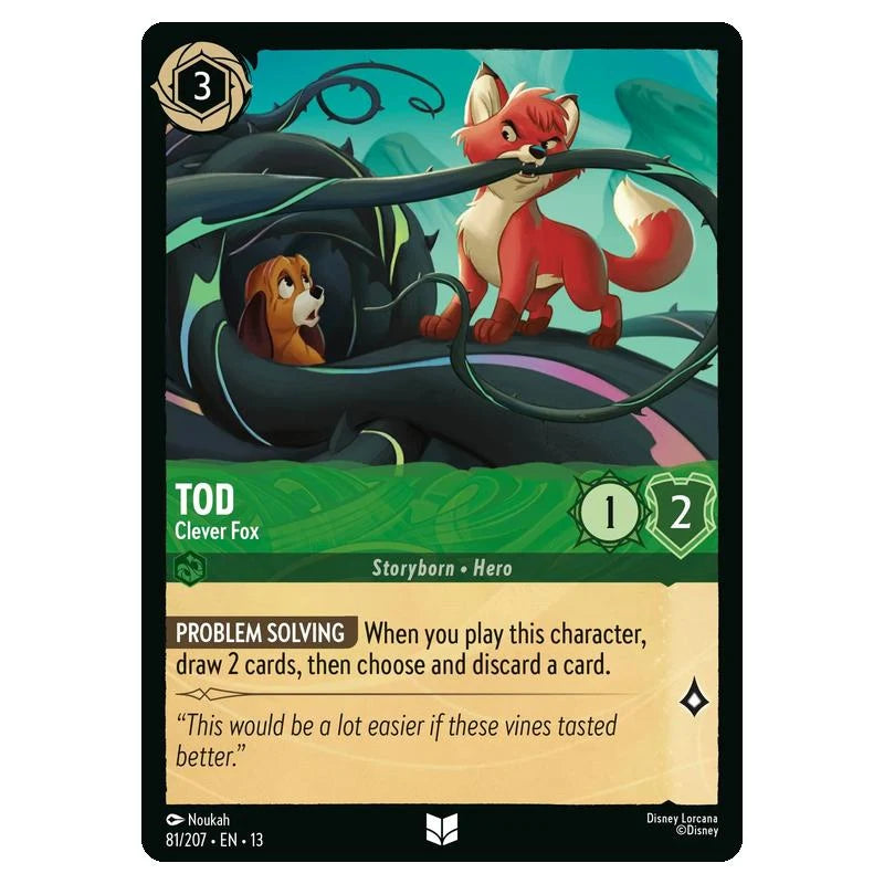 Lorcana - Attack of the Vine - Tod - Clever Fox (Uncommon) - 81/207
