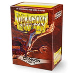 Dragon Shield Matte Crimson Sleeves : Standard Size (100) - One Piece/Digimon/Pokemon/MTG Cards