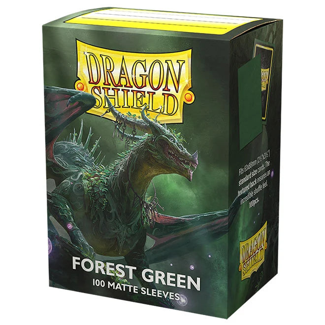 Dragon Shield Matte Forest Green Standard Size (100) - One Piece/Digimon/Pokemon/MTG Cards