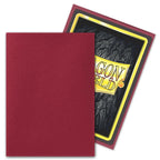 Dragon Shield Matte Blood Red Sleeves Standard Size (100) One Piece/Digimon/Pokemon/MTG Cards
