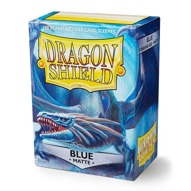 Dragon Shield Matte Blue Sleeves Standard Size (100) - One Piece/Digimon/Pokemon/MTG Cards