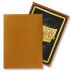 Dragon Shield Matte Gold Sleeves Standard Size (100) One Piece/Digimon/Pokemon/MTG Cards